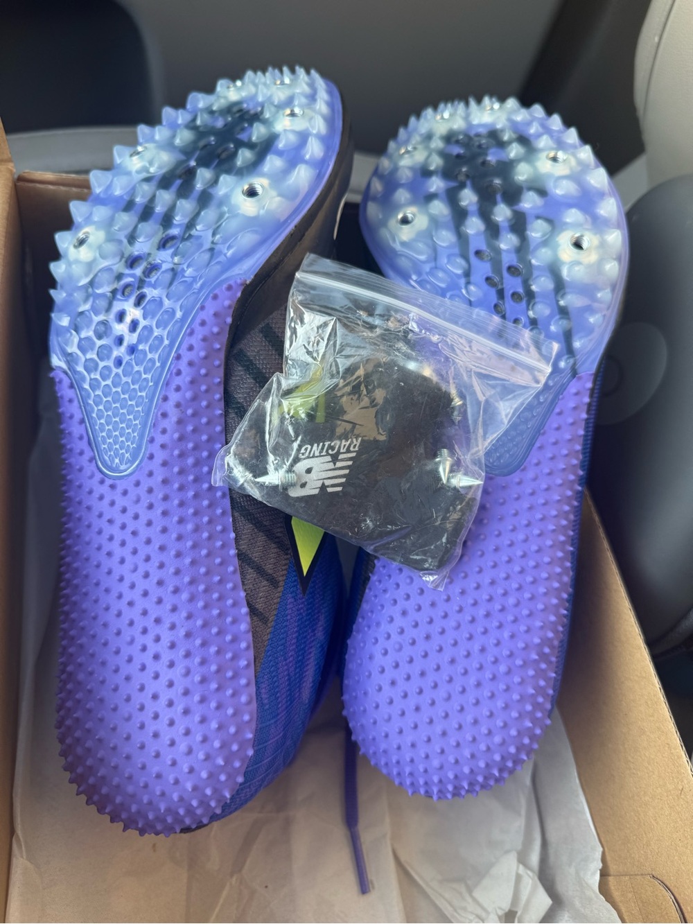 New Balance Purple Women's Track Spikes with Removable Spikes